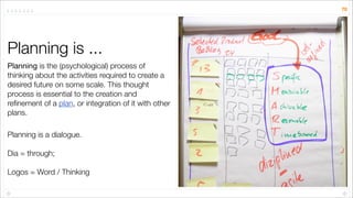 71




The Product Backlog
• Emergent
• Deliverables, Stories, Functionality
Requirements
• Prioritized and Estimated
• Mo...