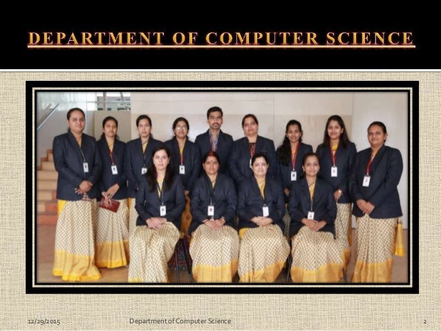 department of computer science presentation for naac ppt