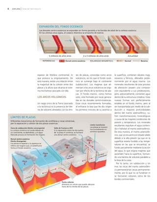 8   EXPLORA CIENCIAS NATURALES




                           espesor de litósfera continental, lo       tes de placas, conocidas como arcos       la superficie, contienen silicatos mag-
                           que provoca su engrosamiento. De           volcánicos, en los que el fondo oceá-     nesianos y férricos, alterados poste-
                           esta manera, existe una relación entre     nico se sumerge bajo el continente        riormente por el agua marina. Los
                           la magnitud de la colisión entre dos       (subducción). Los magmas que ali-         minerales resultantes de este proceso
                           placas y la altura que alcanza el siste-   mentan a los arcos volcánicos se origi-   de alteración poseen una composi-
                           ma montañoso asociado con ella.            nan por efecto de la tectónica de pla-    ción equivalente a sus predecesores,
                                                                      cas. El fondo marino, como hemos          pero, adicionalmente, contienen agua
                           LOS ARCOS VOLCÁNICOS                       visto, está formado por rocas genera-     dentro de su estructura cristalina. Estas
                                                                      das en las dorsales centro-oceánicas.     nuevas formas son perfectamente
                           Un rasgo único de la Tierra (asociado      Estas rocas recientemente formadas,       estables en el fondo marino, pero al
                           a la tectónica) es la presencia de hile-   al enfriarse la lava que les dio origen   ser transportadas por medio de la sub-
                           ras de volcanes alineados con los lími-    los primeros minutos de su ascenso a      ducción a mayores profundidades
                                                                                                                dentro del manto astenosférico, su-
                                                                                                                fren transformaciones mineralógicas
                                                                                                                a causa de las mayores condiciones de
                                                                                                                presión y temperatura. Los minerales
                                                                                                                resultantes expulsan el agua conteni-
                                                                                                                da e hidratan el manto astenosférico.
                                                                                                                De esta manera, el manto astenosfé-
                                                                                                                rico, que se encuentra en estado sólido
                                                                                                                debido a la alta presión (ya que en la
                                                                                                                superficie estaría fundido a las tempe-
                                                                                                                raturas en las que se encuentra), se
                                                                                                                funde parcialmente mediante la acción
                                                                                                                del agua, lo que origina magmas que
                                                                                                                ascienden hacia la superficie, forman-
                                                                                                                do una barrera de volcanes paralelos a
                                                                                                                la línea de la costa.
                                                                                                                  Por lo tanto, sin subducción y sin
                                                                                                                mar, las rocas del manto astenosféri-
                                                                                                                co permanecerían secas permanente-
                                                                                                                mente, por lo que no se fundirían ni
                                                                                                                se formarían volcanes cerca de los
                                                                                                                bordes continentales.
 