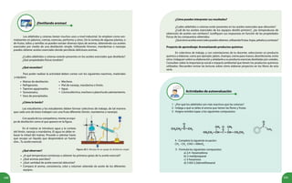 100 101
¡Destilando aromas!
¿Cómo pueden interpretar sus resultados?
¿Cómo lo harán?
¿Qué observan?
Los aldehídos y cetonas tienen muchos usos a nivel industrial. Se emplean como aro-
matizantes en jabones, cremas, esencias, perfumes y otros. De la corteza de algunas plantas, o
de frutos, tallos y semillas se pueden extraer diversos tipos de aromas, obteniendo sus aceites
esenciales por medio de una destilación simple. Utilizando limones, mandarinas o naranjas
puedes obtener aceites esenciales donde percibirás deliciosos aromas.
¿Cuáles aldehídos o cetonas estarán presentes en los aceites esenciales que destilarás?
¿Qué propiedades físicas tendrán?
Matraz de destilación.
Refrigerante.
Tapones agujereados.
Termómetro.
Vaso de precipitados.
Las estudiantes y los estudiantes deben formar colectivos de trabajo, de tal manera
que cada uno de éstos trabajen con una fruta diferente (limón, mandarina o naranja).
•
•
•
•
•
•
•
•
•
•
•
•
•
Para poder realizar la actividad deben contar con los siguientes reactivos, materiales
y equipos:
Figura 20.3. Montaje de un equipo de destilación simple.
¿A qué temperatura comienzas a obtener las primeras gotas de tu aceite esencial?
¿Qué aromas percibes?
¿Qué cantidad de aceite esencial obtuviste?
Compara el aroma, consistencia, color y volumen obtenido de aceite de los diferentes
equipos.
¿Cuáles aldehídos o cetonas están presentes en los aceites esenciales que obtuviste?
¿Cuál de los aceites esenciales de los equipos destiló primero?, ¿las temperaturas de
obtención de aceites son similares? Justifiquen sus respuestas en función de las propiedades
físicas de los compuestos obtenidos.
¿Quéotrosaceitesesencialespuedesobtener,utilizandofrutas,hojas,pétalosycortezas?
Proyecto de aprendizaje: Aromatizando productos químicos
En colectivos de trabajo, y con orientaciones de tu docente, seleccionen un producto
químico a elaborar, como por ejemplo: jabón, champú, crema para manos, desinfectante, entre
otros. Indaguen sobre su elaboración y añádanle a su producto esencias destiladas por ustedes.
Consulten sobre la importancia social e impacto ambiental que tienen los productos químicos
utilizados. Recuerden revisar las lecturas sobre cómo elaborar proyectos en los libros de esta
serie.
¿Qué necesitan?
Mechero.
Piel de naranja, mandarina o limón.
Agua.
Cocinaeléctrica,mecherooplanchadecalentamiento.
Con ayuda de tus compañeros, monta un equi-
po de destilación como el que aparece en la figura.
En el matraz se introduce agua y la corteza
del limón, naranja o mandarina. El agua no debe re-
basar la mitad del matraz. Procede a calentar hasta
que recojas un líquido que desprenderá un fuerte
olor... Tu aceite esencial.
Actividades de autoevaluación
1 - ¿Por qué los aldehídos son más reactivos que las cetonas?
2 - Indaga a qué se debe el aroma que tienen las flores y frutas.
3 - Asigna nombre Iupac a los siguientes compuestos:
4 - Completa la siguiente ecuación:
CH3
- CH2
-CHO + KMnO4
5 - Formula los siguientes compuestos:
a) 2,4- hexanodiona
b) 2-metilpropanal
c) 3-hexanona
d) 3-Etil-2,3dimetilhexanal
 