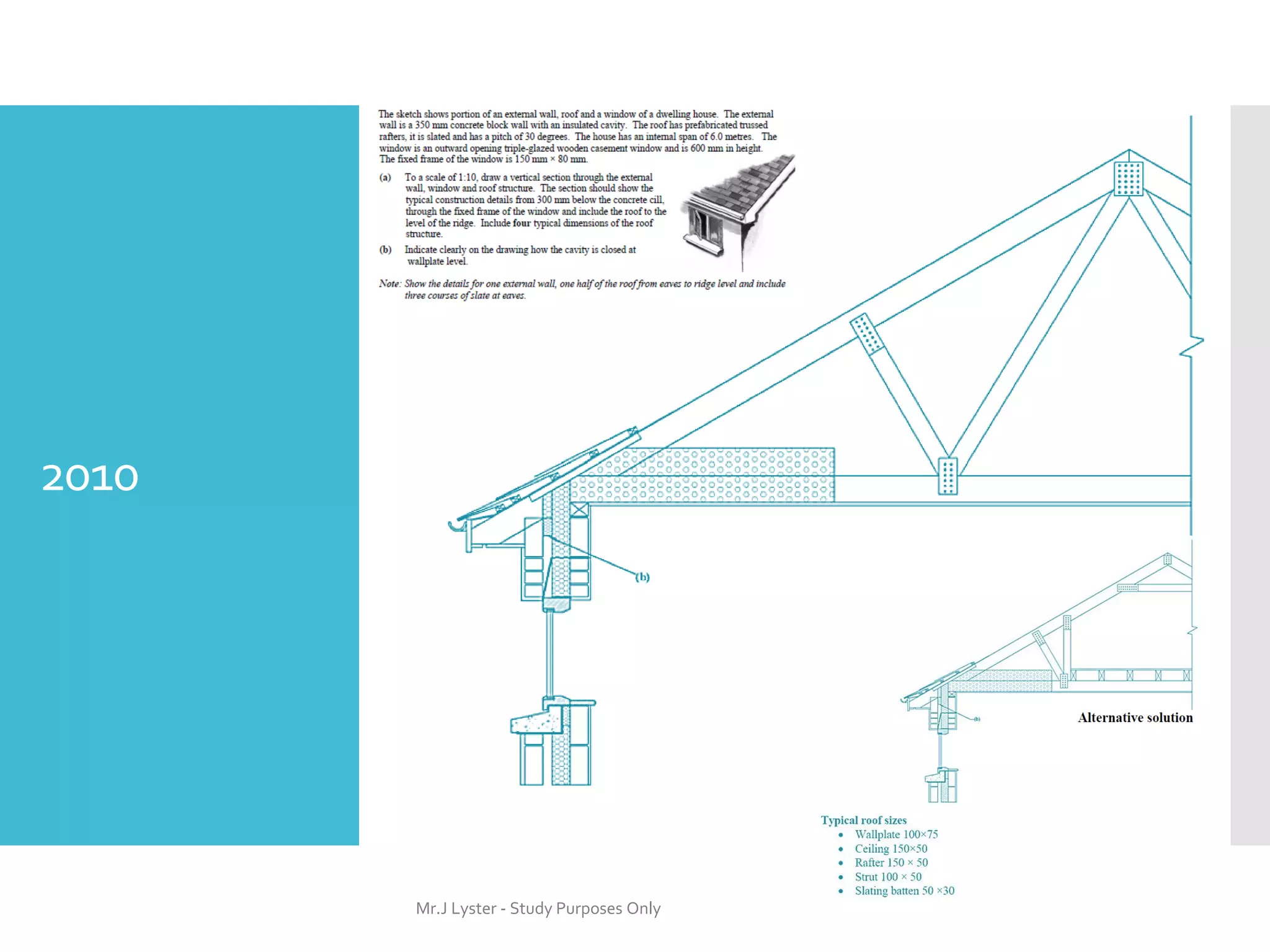 2010
Mr.J Lyster - Study Purposes Only
 