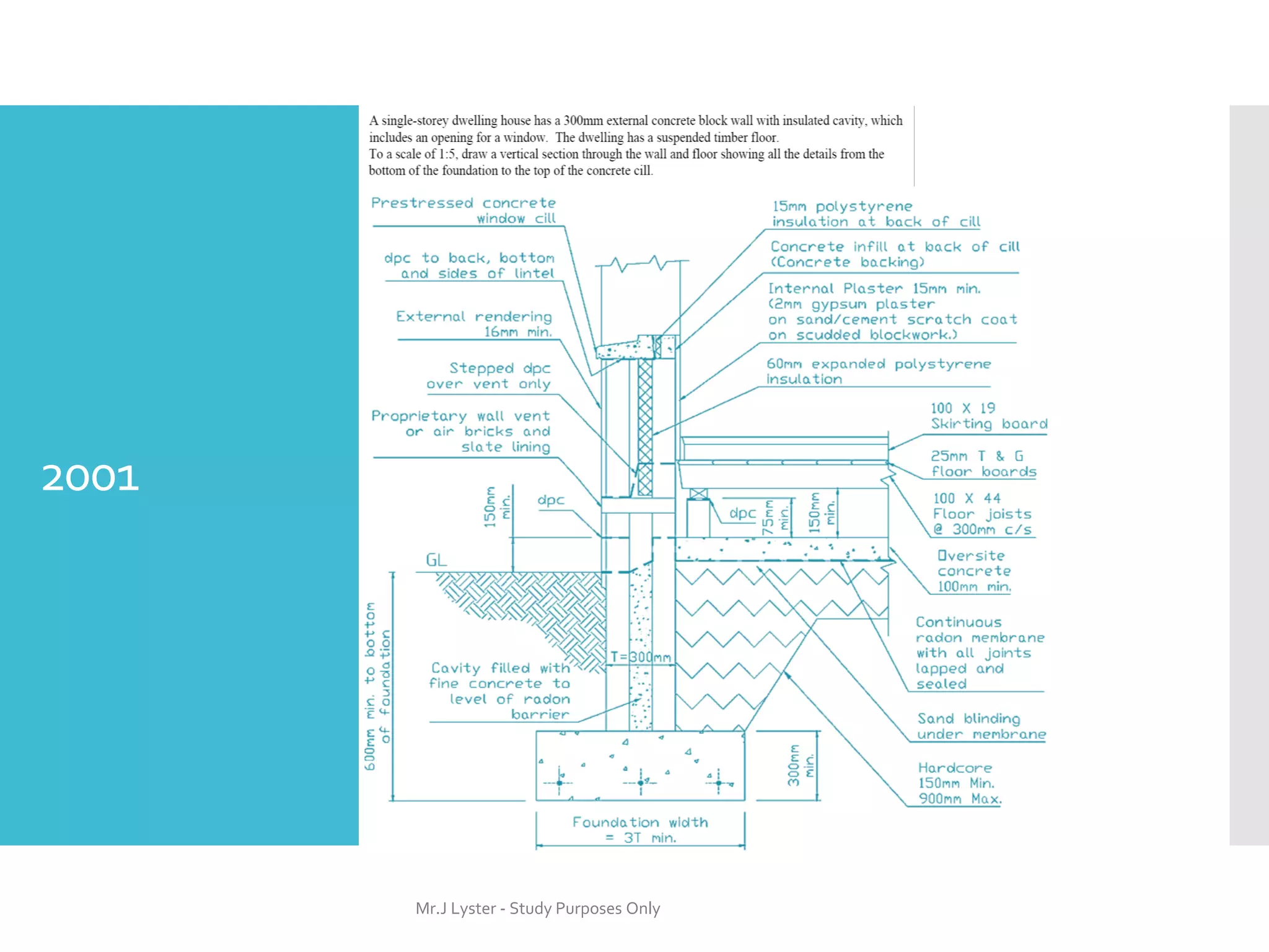 2001
Mr.J Lyster - Study Purposes Only
 