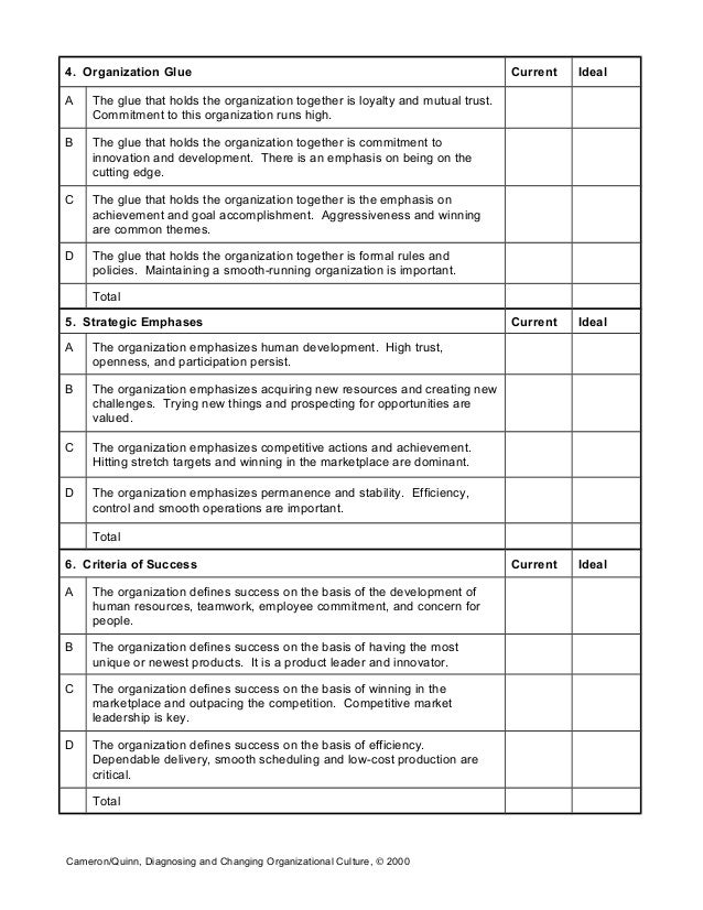 Cs ocai assessment