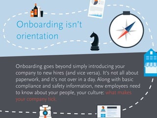 Onboarding goes beyond simply introducing your
company to new hires (and vice versa). It’s not all about
paperwork, and it...