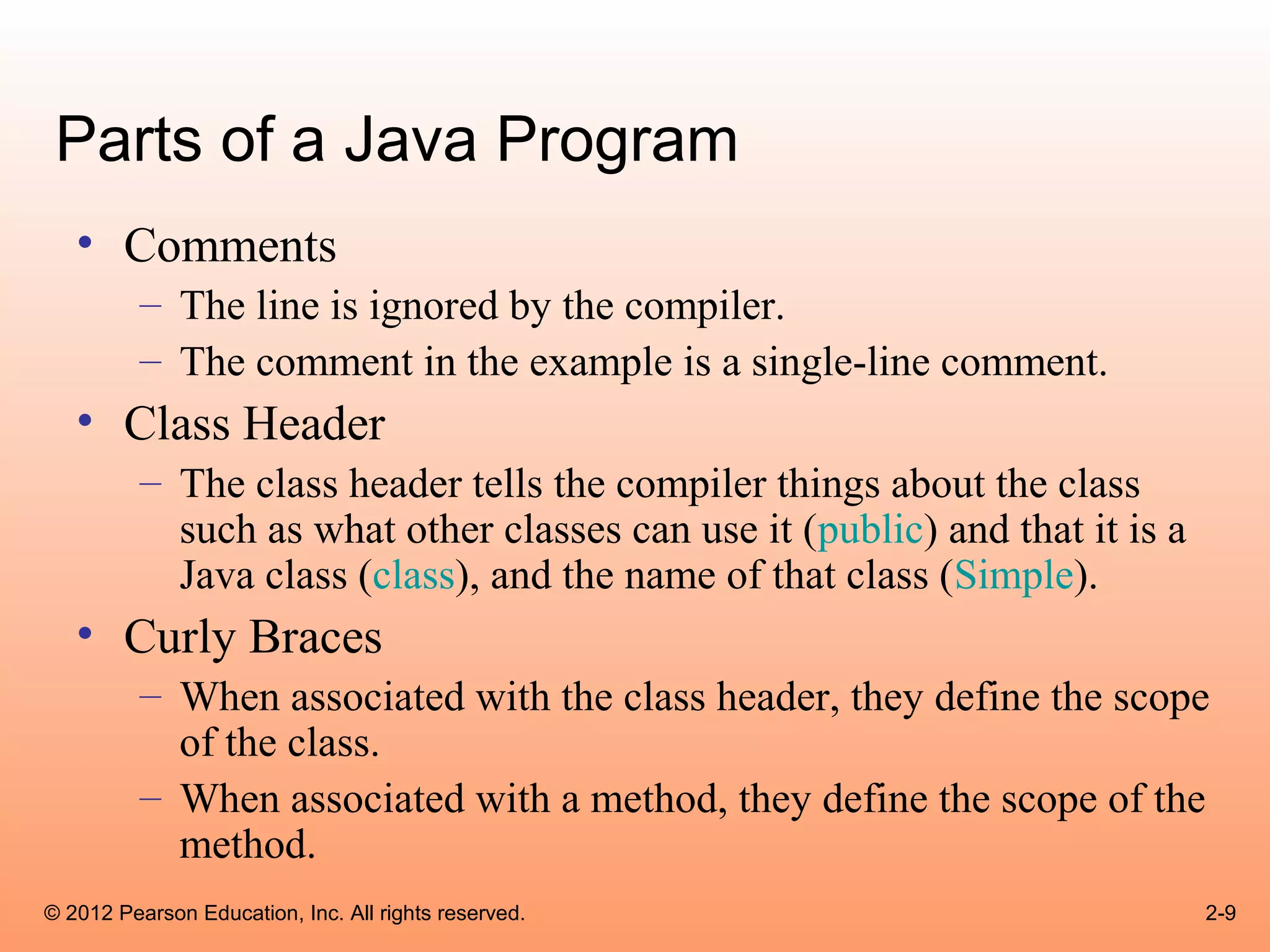 Cso gaddis java_chapter2 | PPT