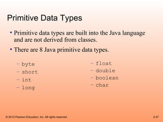Cso gaddis java_chapter2 | PPT