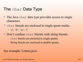 Cso gaddis java_chapter2 | PPT