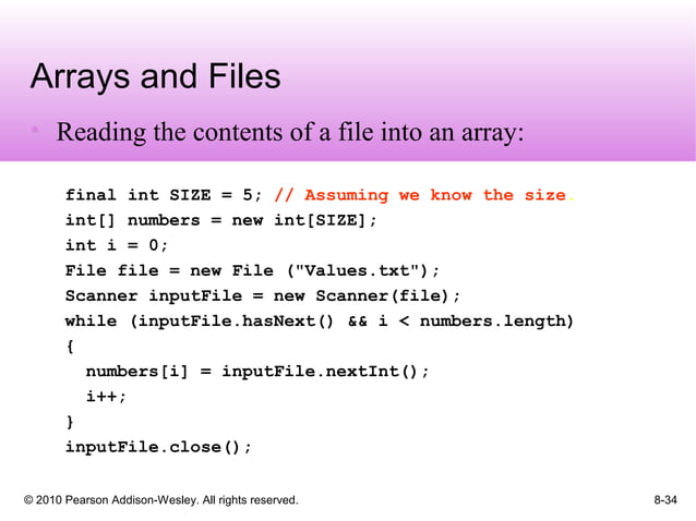 Cso gaddis java_chapter8 | PPT | Programming Languages | Computing