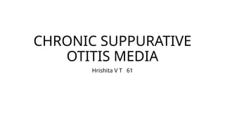 Comprehensive Overview of Chronic Suppurative Otitis Media: Anatomy ...