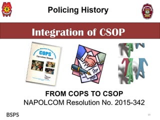 Comprehensive Overview of Community and Service-Oriented Policing (CSOP ...