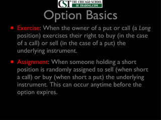 About Options | PPT