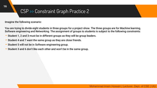 AI 7 | Constraint Satisfaction Problem | PDF