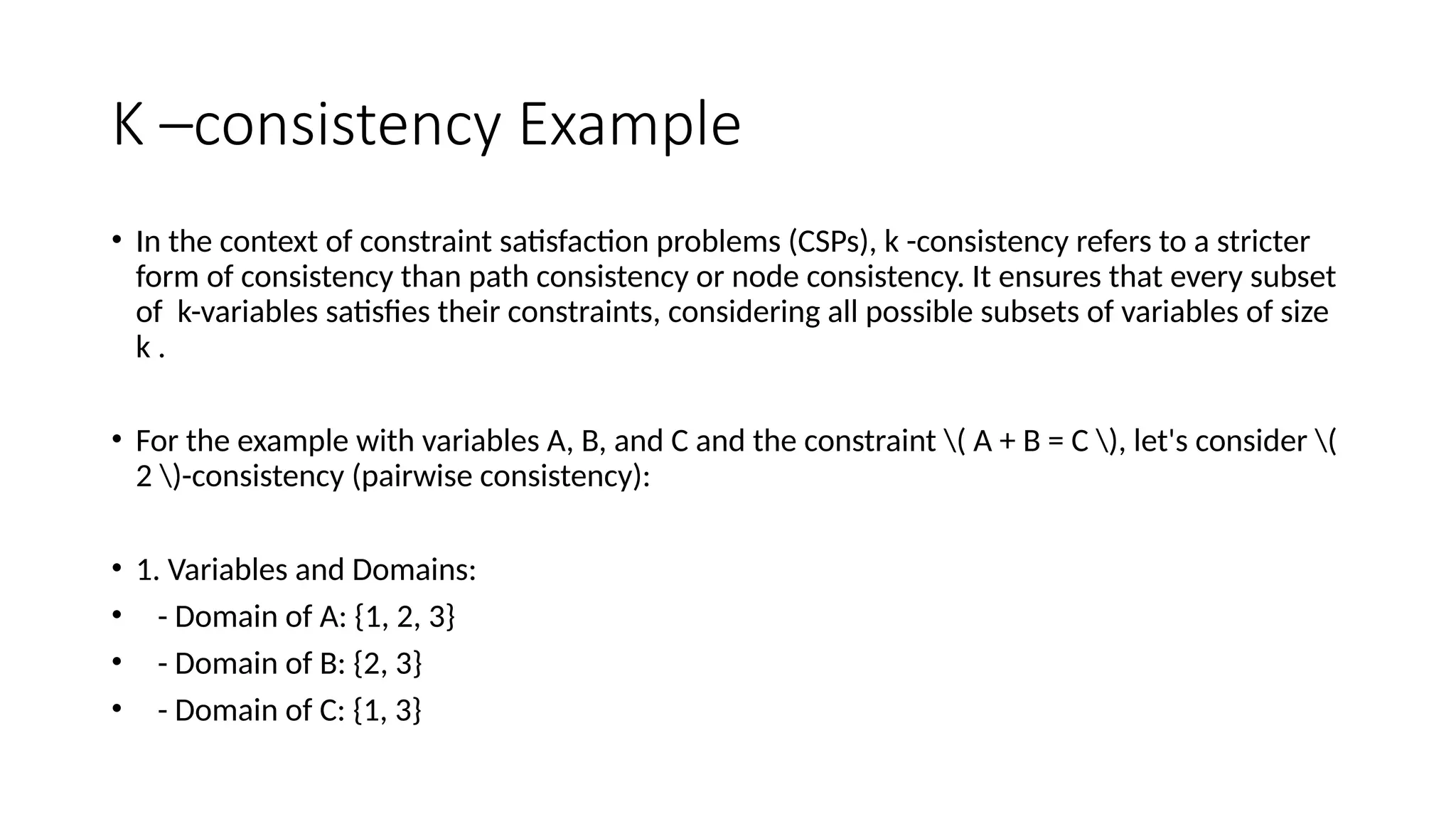 Constraint satisfaction problem pptx