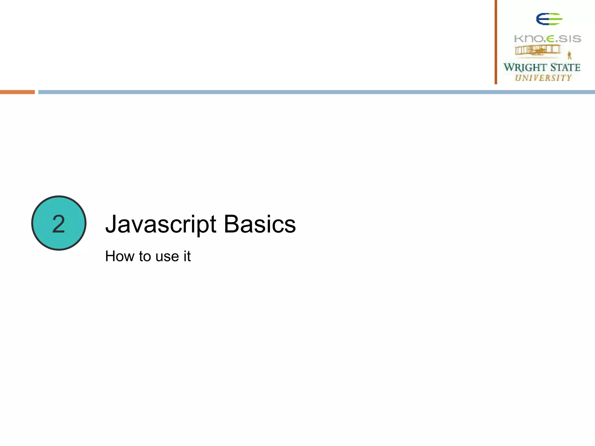 Javascript Basics How to use it 2 