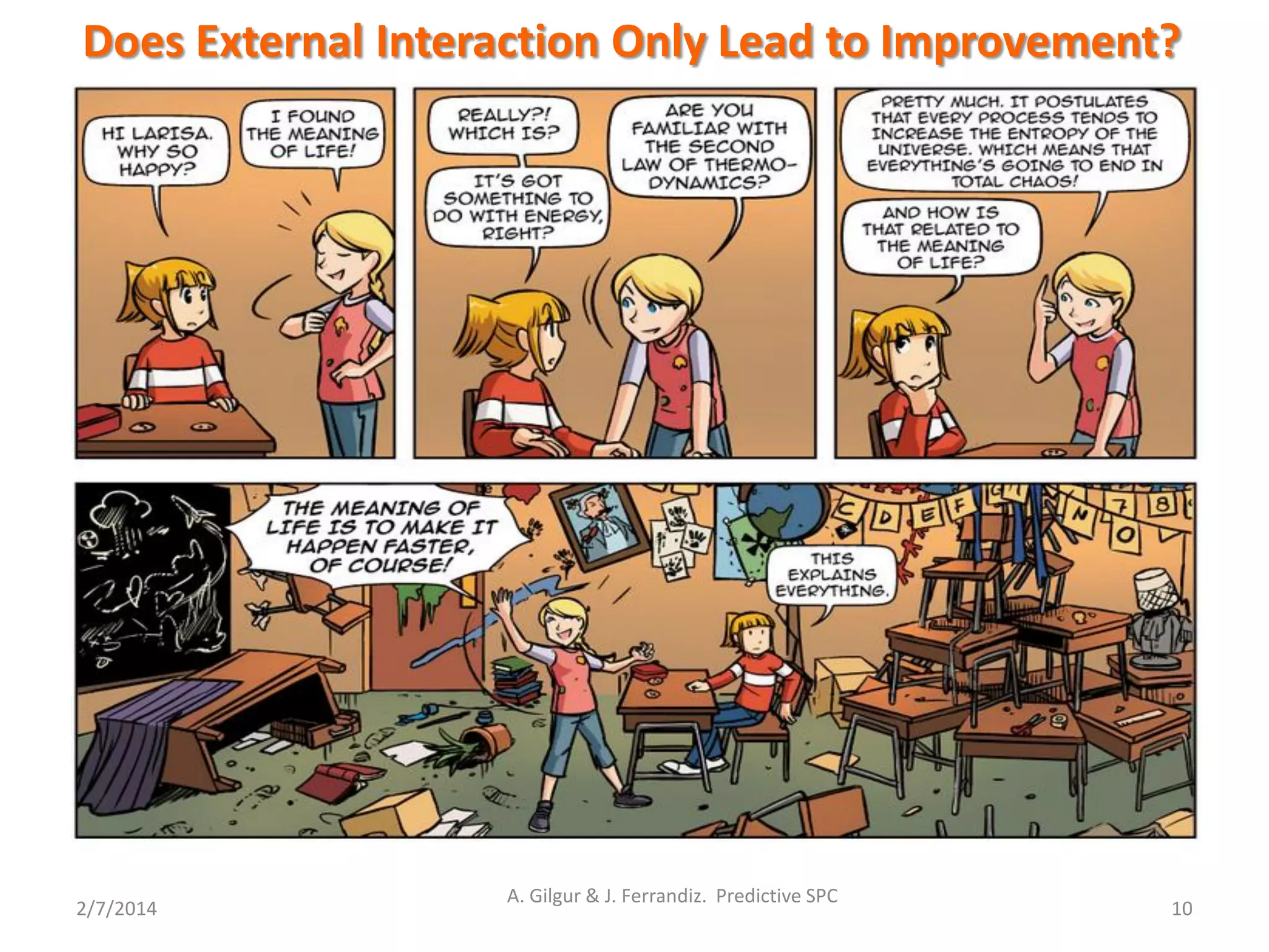 2/7/2014
A. Gilgur & J. Ferrandiz. Predictive SPC
10
Does External Interaction Only Lead to Improvement?
 