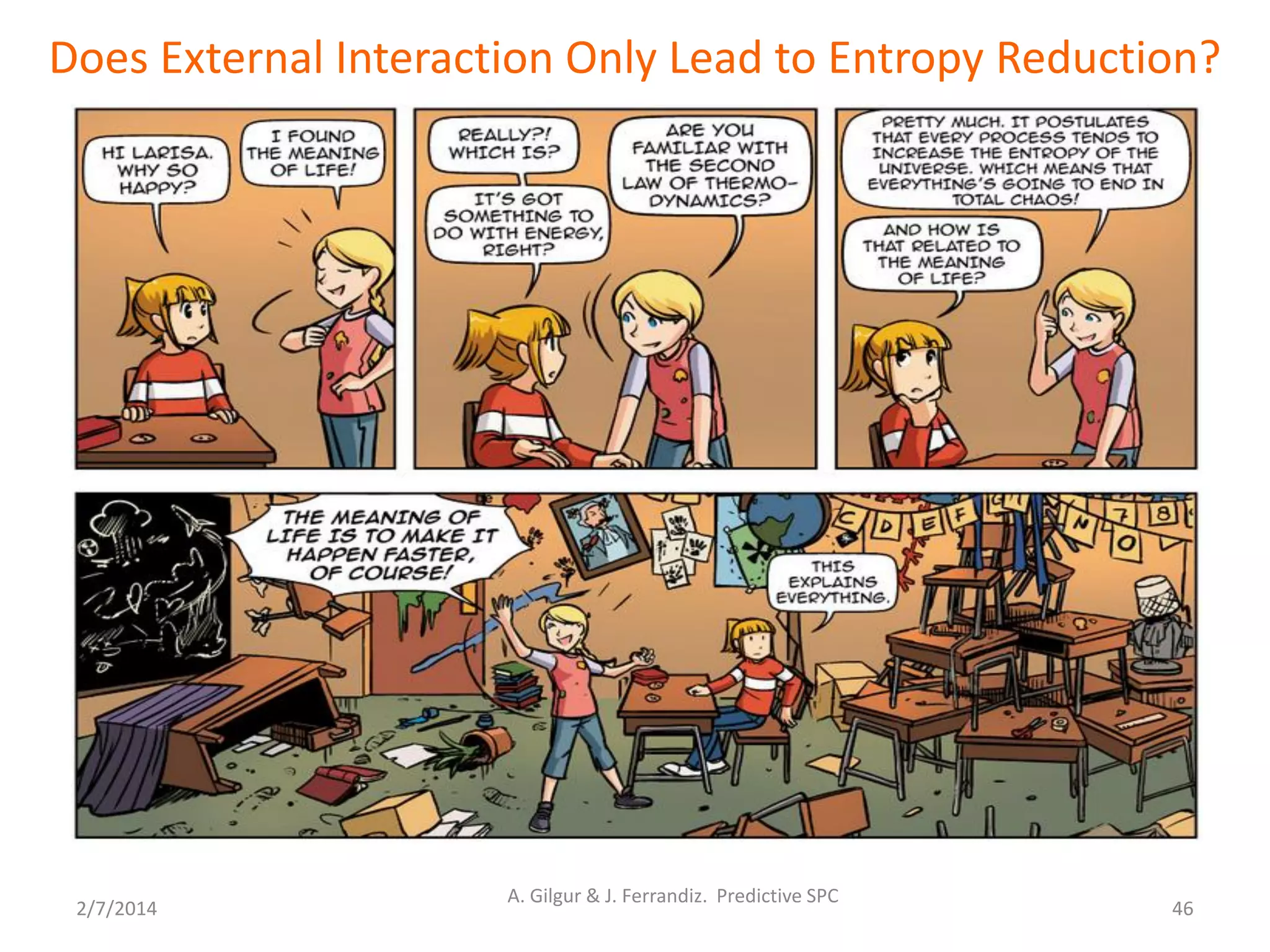 2/7/2014
A. Gilgur & J. Ferrandiz. Predictive SPC
46
Does External Interaction Only Lead to Entropy Reduction?
 