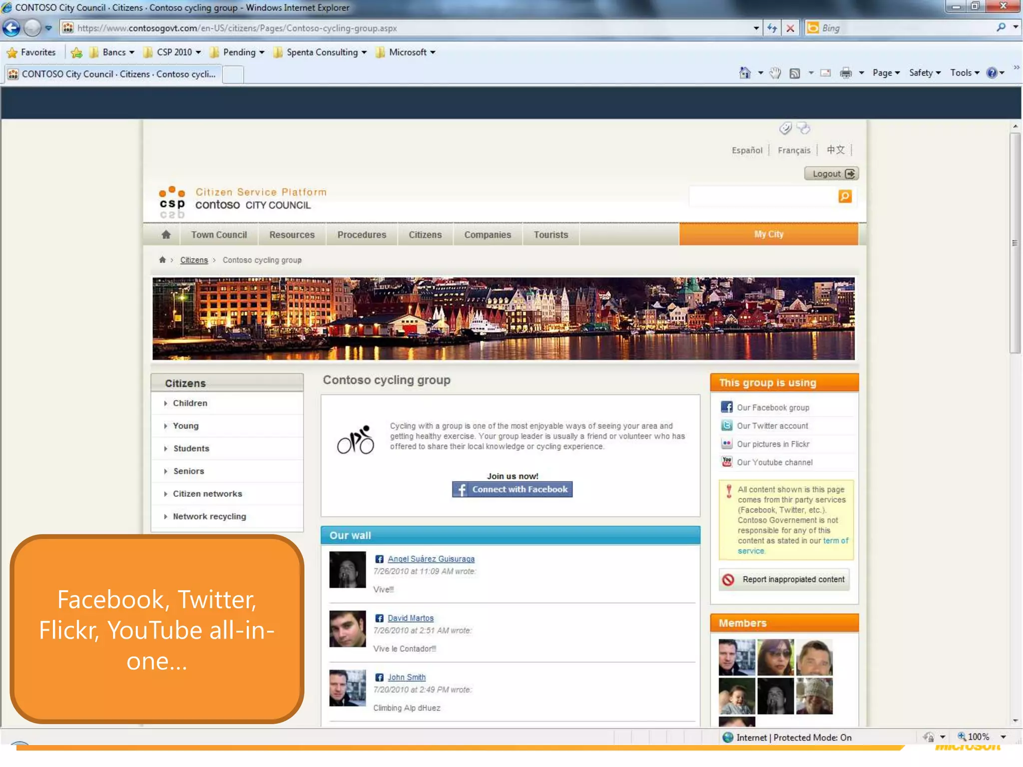 Facebook, Twitter, Flickr, YouTube all-in-one…