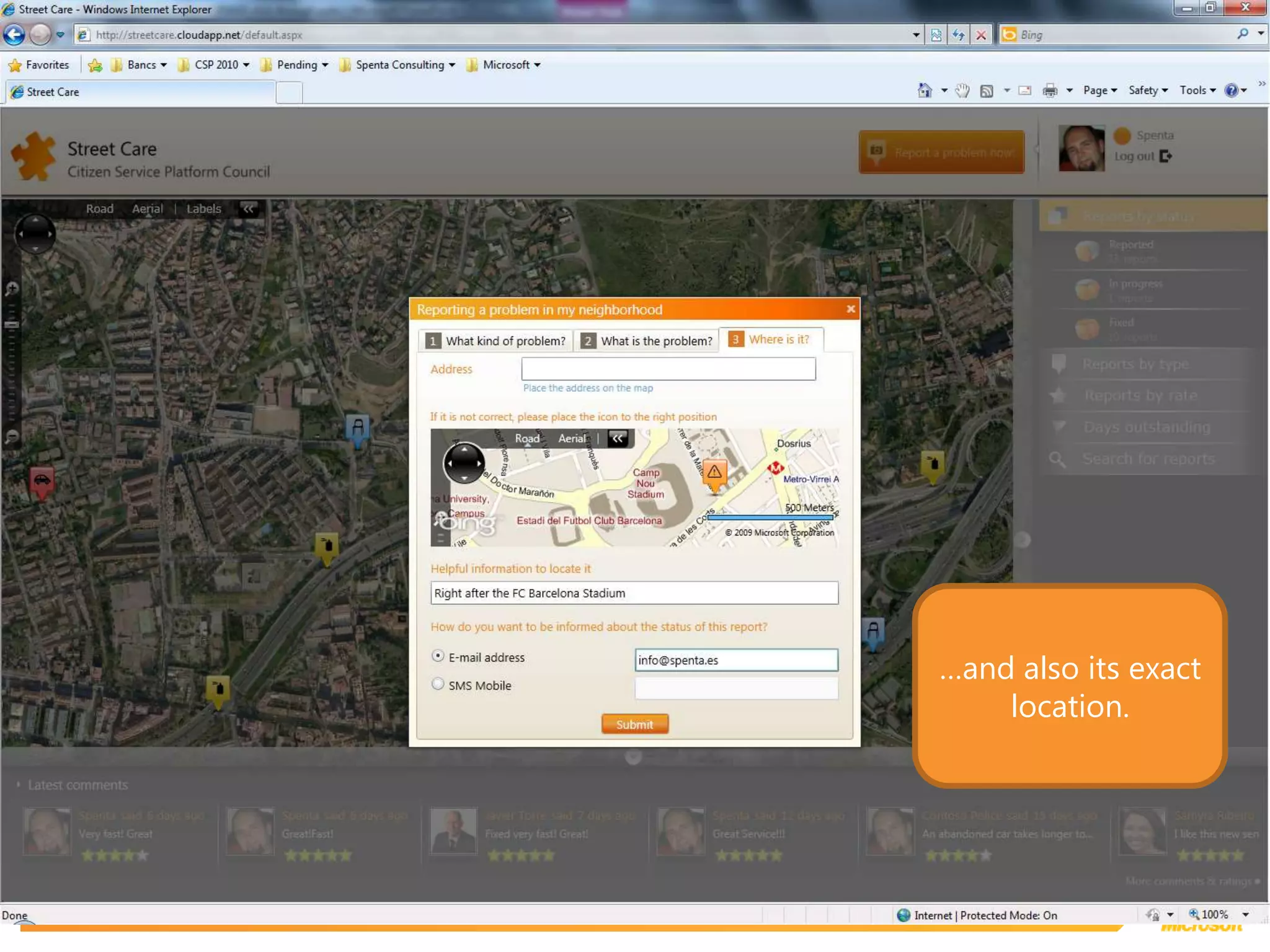 …and also its exact location.