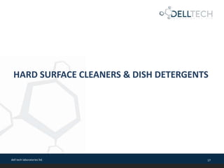 dell tech laboratories ltd. 17
HARD SURFACE CLEANERS & DISH DETERGENTS
 