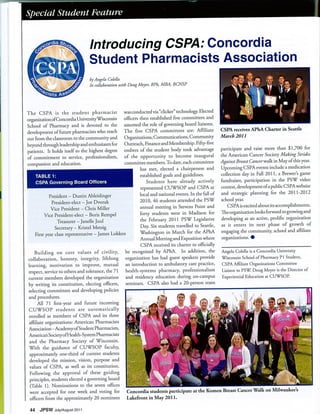 CSPA Article in JPSW