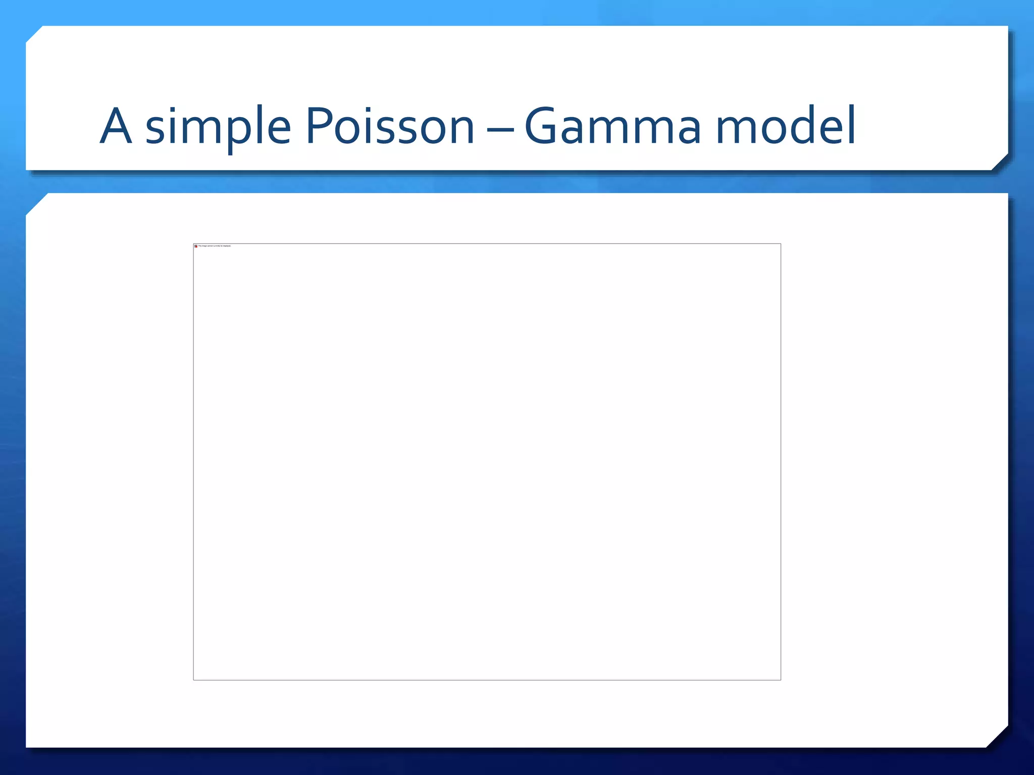A simple Poisson – Gamma model
 