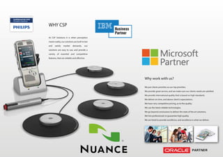 CSP GROUP Corporate Profile 2019 PPT