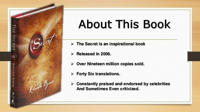 book review on the secret