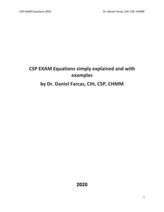 CSP exam equation fully explained