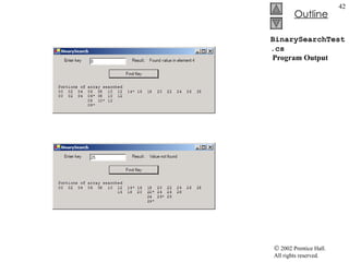 BinarySearchTest.cs   Program Output 