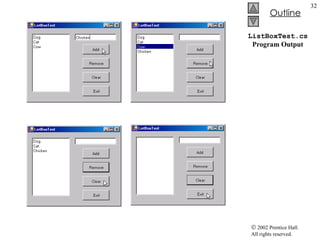 ListBoxTest.cs   Program Output 