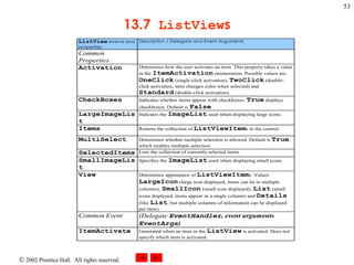 13.7  ListView s 
