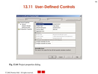 13.11   User-Defined Controls Fig. 13.44 Project properties dialog.   