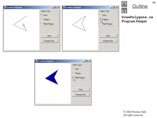 DrawPolygons.cs Program Output 