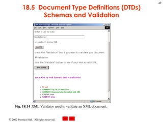 18.5  Document Type Definitions (DTDs) Schemas and Validation Fig. 18.14 XML Validator used to validate an XML document.  