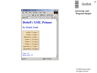 sorting.xsl  Program Output 