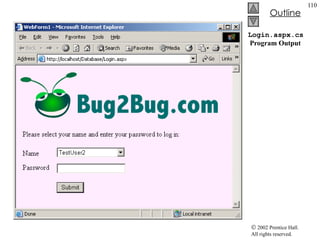 Login.aspx.cs  Program Output 
