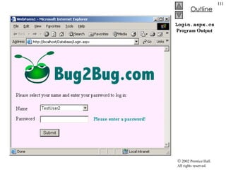 Login.aspx.cs  Program Output 