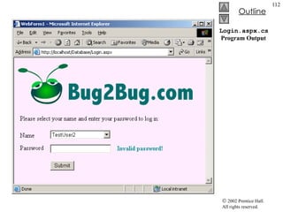 Login.aspx.cs  Program Output 