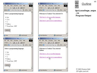 OptionsPage.aspx.cs  Program Output 