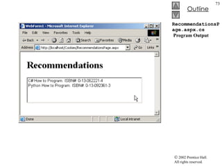 RecommendationsPage.aspx.cs  Program Output 