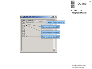Client.cs  Program Output Server output after(1.) Server output after (2.) Server output after (3.) Server output after (4.) 