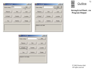 ArrayListTest.cs  Program Output 