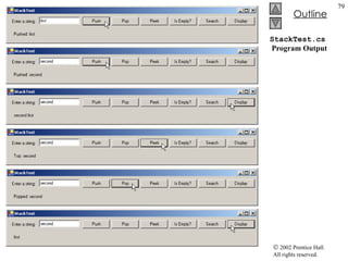 StackTest.cs  Program Output 