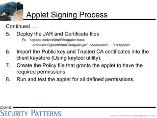 Java Platform Security Architecture | PDF