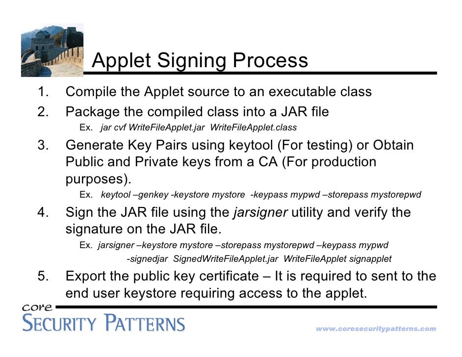 keytool pair key generate Architecture Java Security Platform