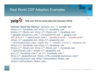 Preventing XSS with Content Security Policy | PDF