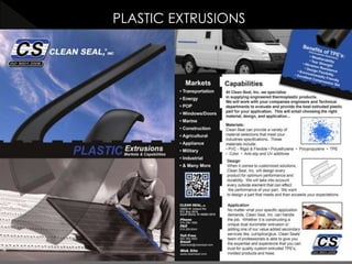 PLASTIC EXTRUSIONS
 