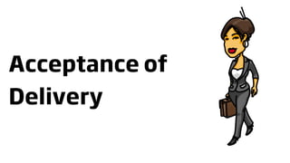 Acceptance of
Delivery
 
