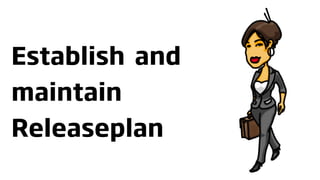 Establish and
maintain
Releaseplan
 