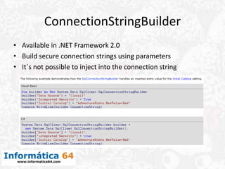 Connection String Winform .net Connection String Parameter Pollution Attacks | PPTX